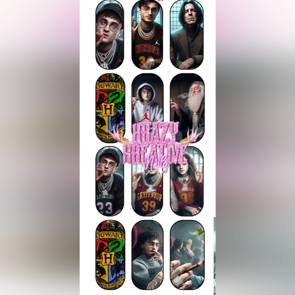 HarryP Waterslide Nail Decals